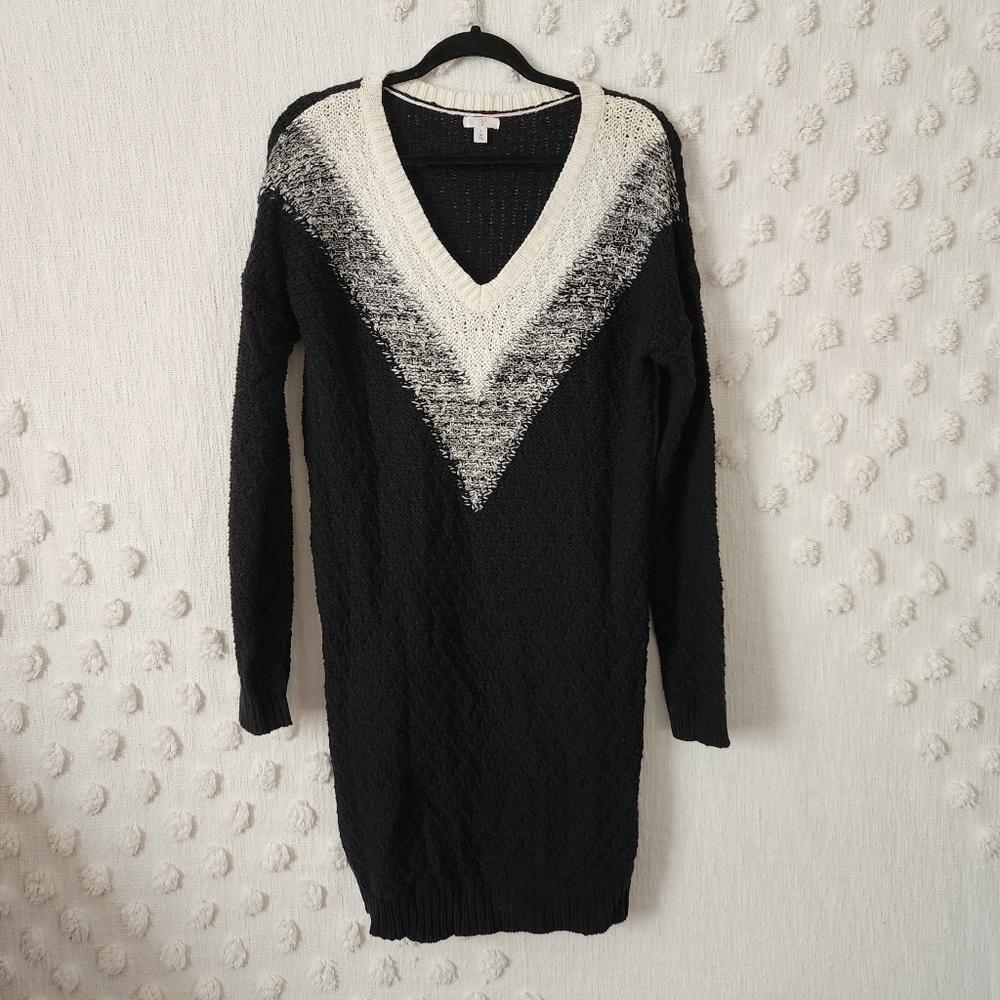 BP Black and White Sweater Dress